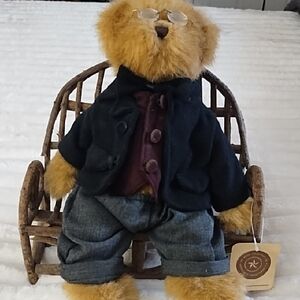 Classic Boyds Teddy Bear with Glasses and Outfit